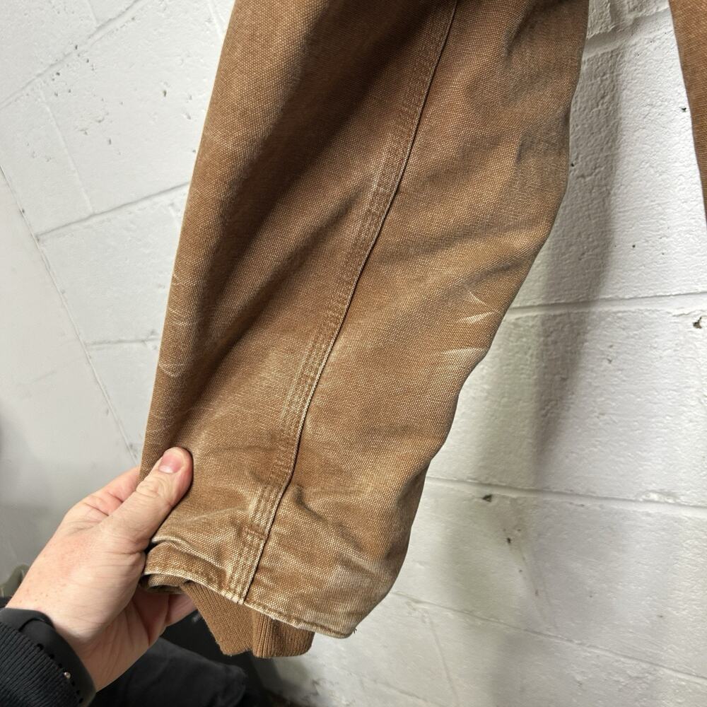 Vintage Carhartt Sherpa-Lined Hooded Detroit Jack… - image 5